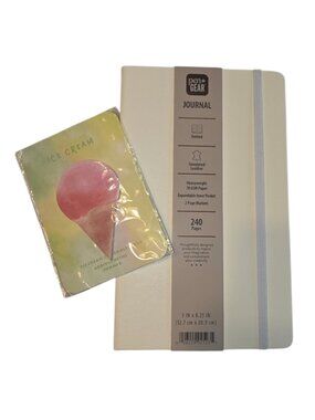 Pen and Gear Dot Grid Bullet Journal Notebook Bonus Ice Cream Sticky Notes NWT